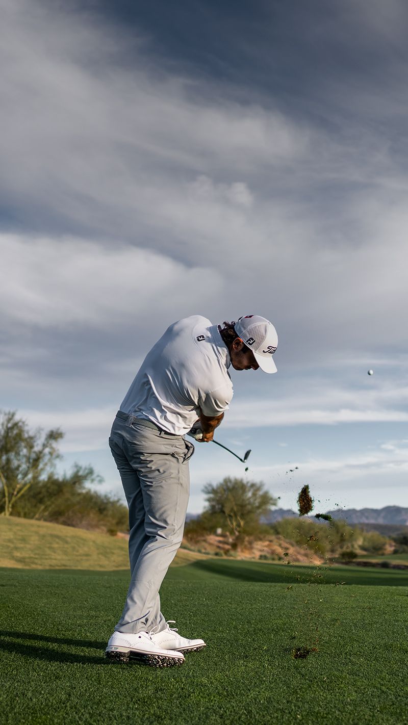 Bob Vokey holding SM9 wedge.